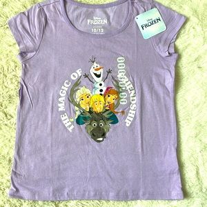 ✨NWT Frozen Girls Shirt. Size 10/12💜